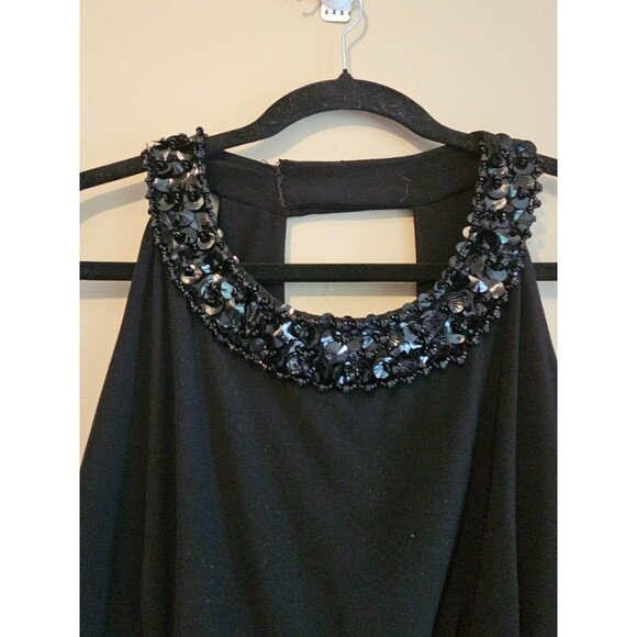 RONNI NICOLE Sequin Cocktail Dress-Size 10 Black-stretchy - Picture 2 of 5